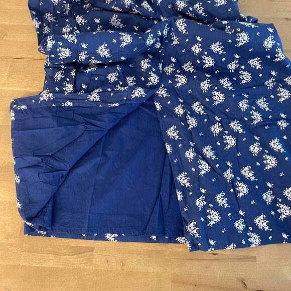 J. CREW Womens Dress Maxi Spaghetti Strap Lined Cotton Blue White, size 10 - Picture 5 of 6